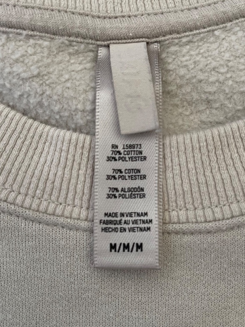 Skims Cotton Fleece Cropped Sweatshirt - Picture 5 of 8
